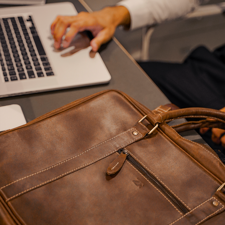 Zahraas The Commuter Laptop Bag Brown