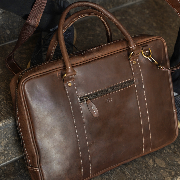 Zahraas The Commuter Laptop Bag Brown