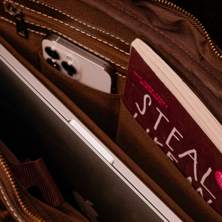 Zahraas The Commuter Laptop Bag Brown