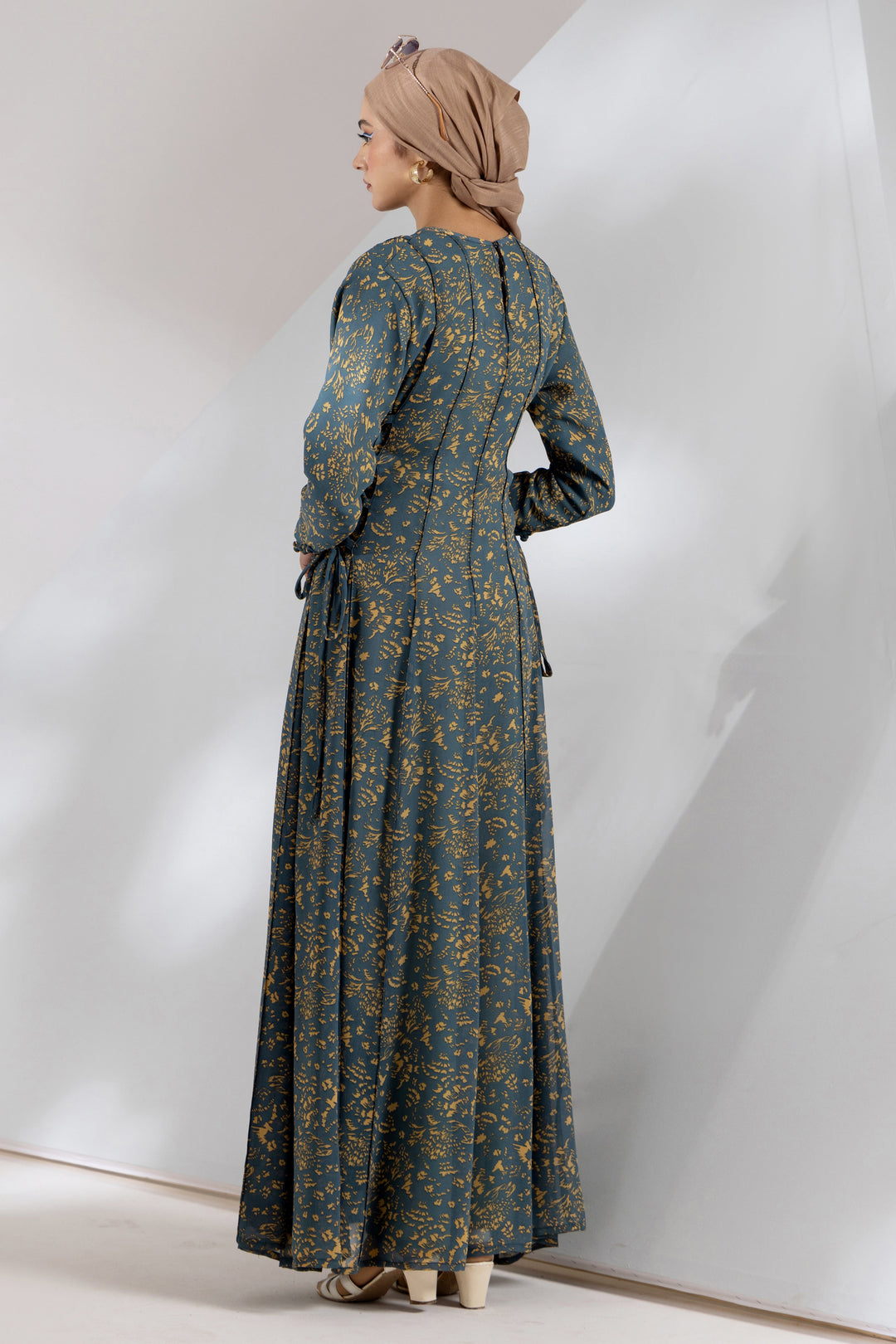 Malbus - Zar - Chiffon - Teal - Maxi - 1 Piece