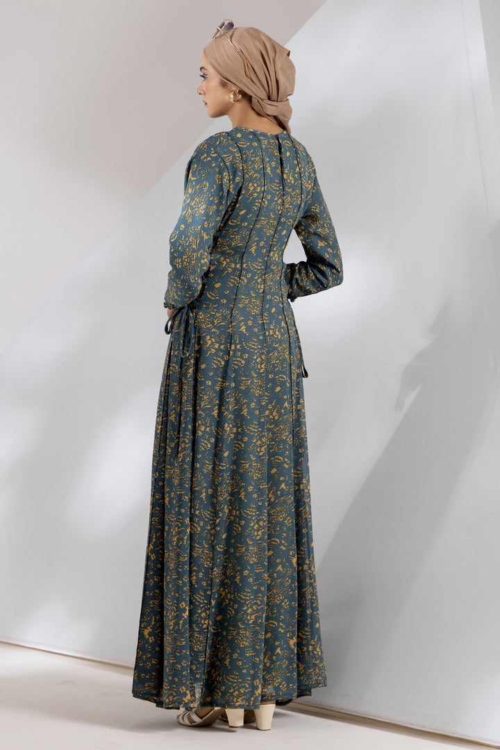 Malbus - Zar - Chiffon - Teal - Maxi - 1 Piece