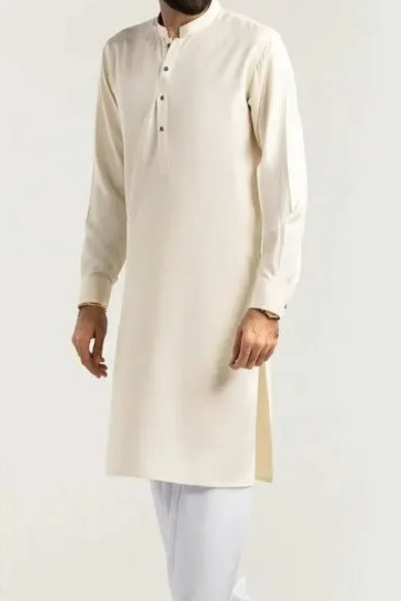 Zarar - Boski Kurta with Pajama (Wash n Wear) - Unstitch - 2 Piece
