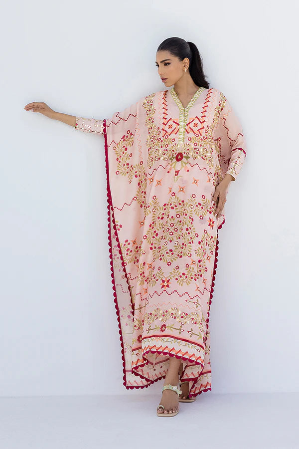 Sania Maskatiya - Zera (A) - Khaddi Silk / Pure Raw Silk - Blush Pink - 2 Piece