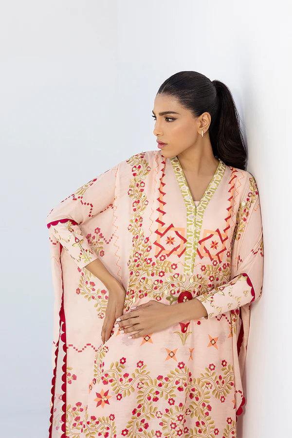 Sania Maskatiya - Zera (A) - Khaddi Silk / Pure Raw Silk - Blush Pink - 2 Piece