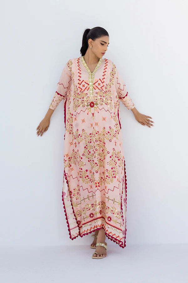 Sania Maskatiya - Zera (A) - Khaddi Silk / Pure Raw Silk - Blush Pink - 2 Piece