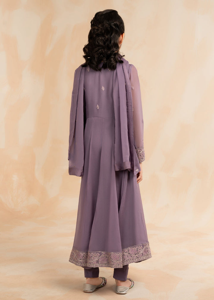 Laleen Guddiya Pishwas Purple 3 Piece