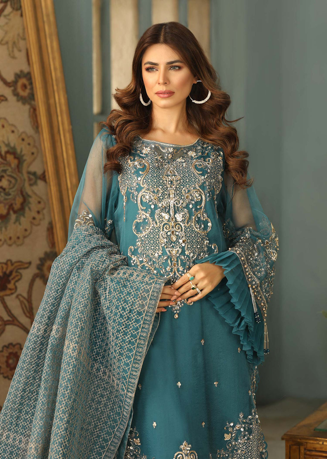 Laleen KHALISH 3 Piece Suit Teal
