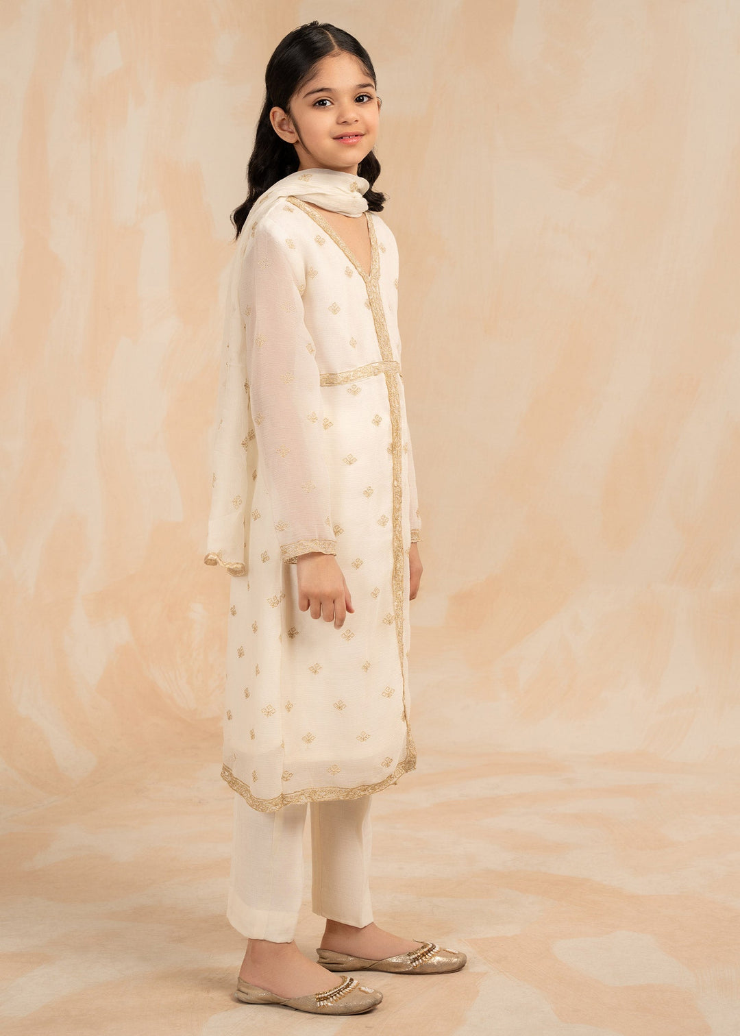 Laleen Sia 3 Piece Suit Ivory