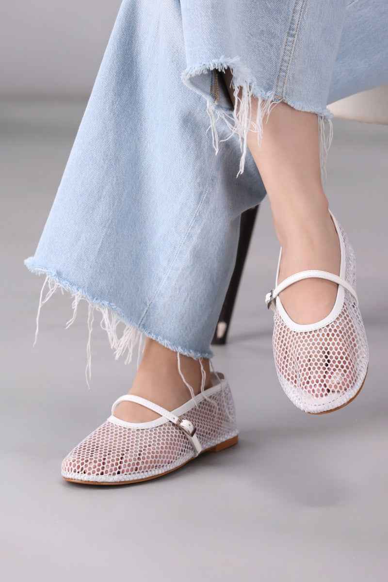 JootiShooti - Snow Breeze Mesh Mary Jane For Women