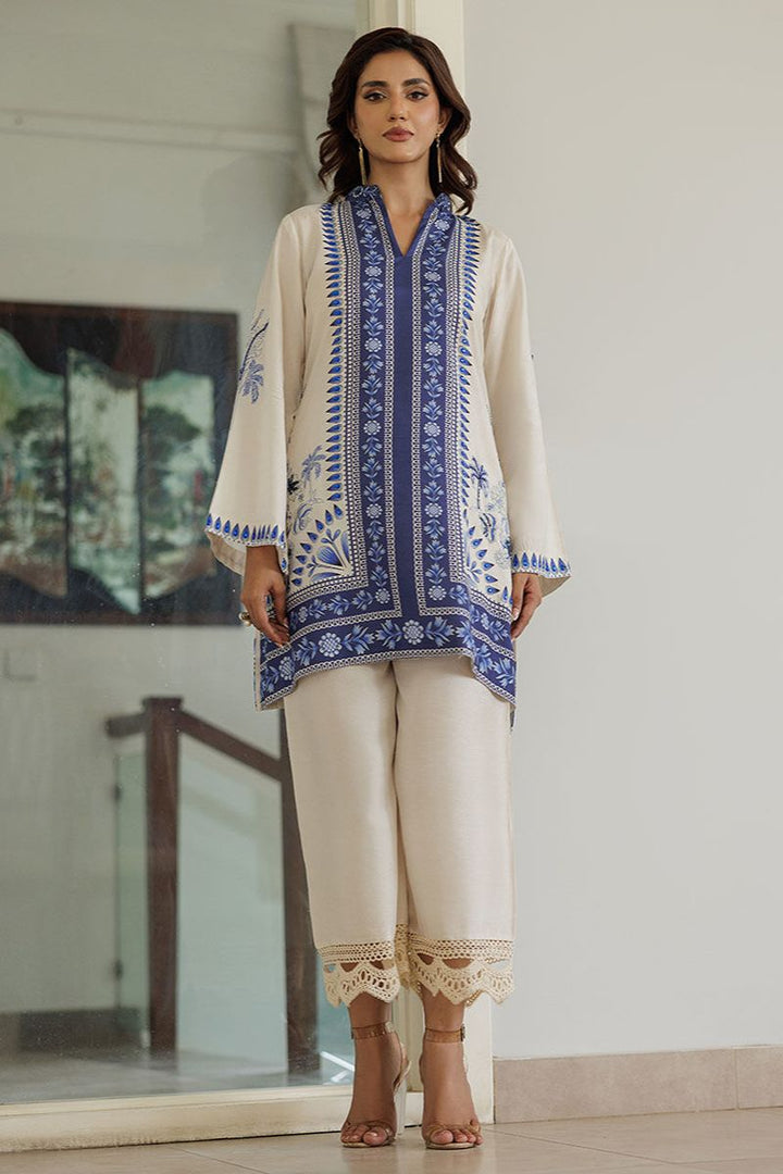 Deepak Perwani - Azure - Korean Silk - 2 Piece