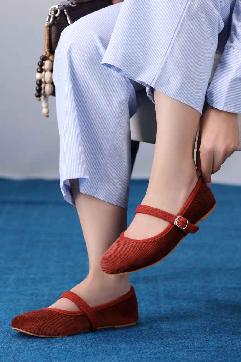 JootiShooti - Ember Corduroy Mary Jane