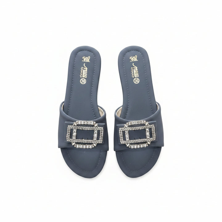 Milli Shoes - Black Casual Buckle Slide
