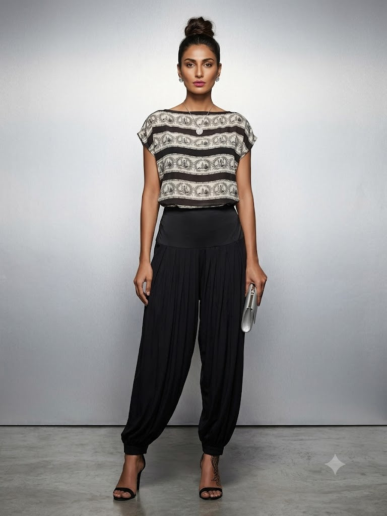 Maheen Khan Silsila Set Jacket Black 2 Piece