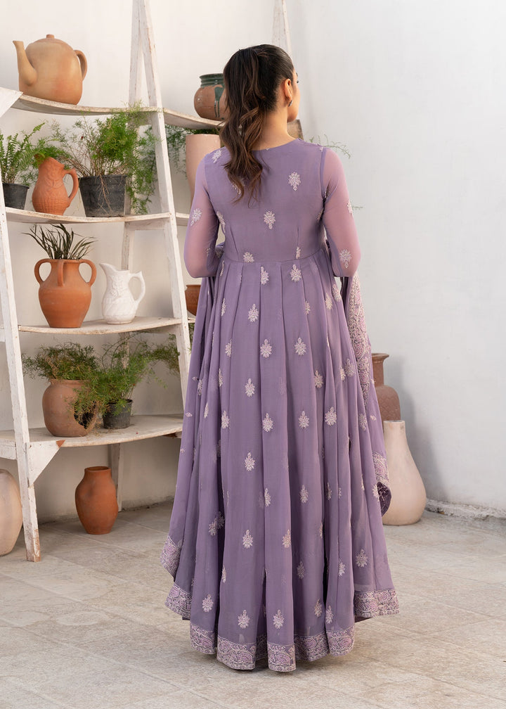 Laleen Sapphire Pishwas Purple 3 Piece