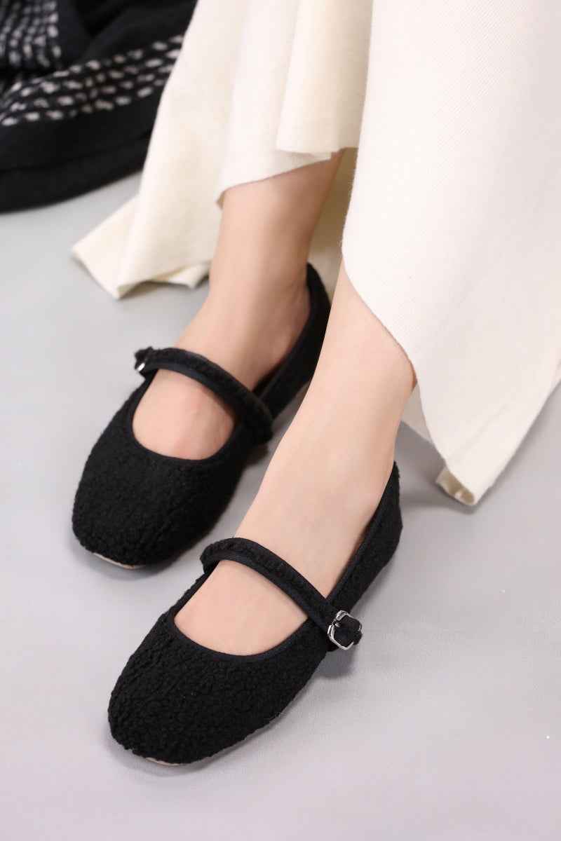 JootiShooti - Noir Boucle Mary Jane