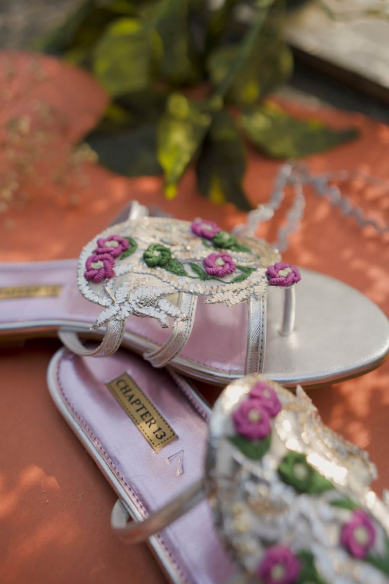 chapter 13 - Chappals | Mehfil Patta - Silver - Chappals