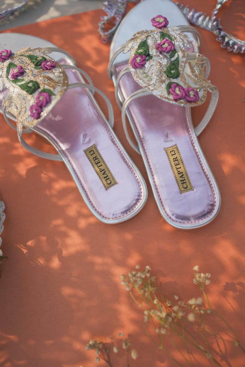 chapter 13 - Chappals | Mehfil Patta - Silver - Chappals