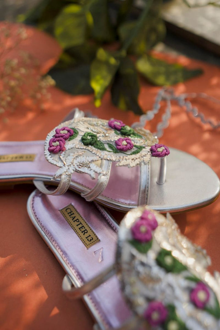 chapter 13 - Chappals | Mehfil Patta - Silver - Chappals