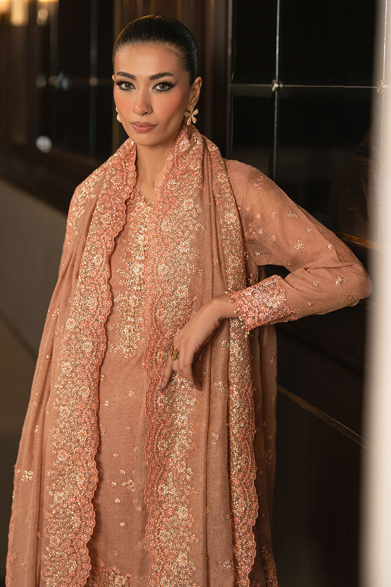 Cross Stitch - RUSTIC DEW - Chiffon - 4 Piece - Unstitched