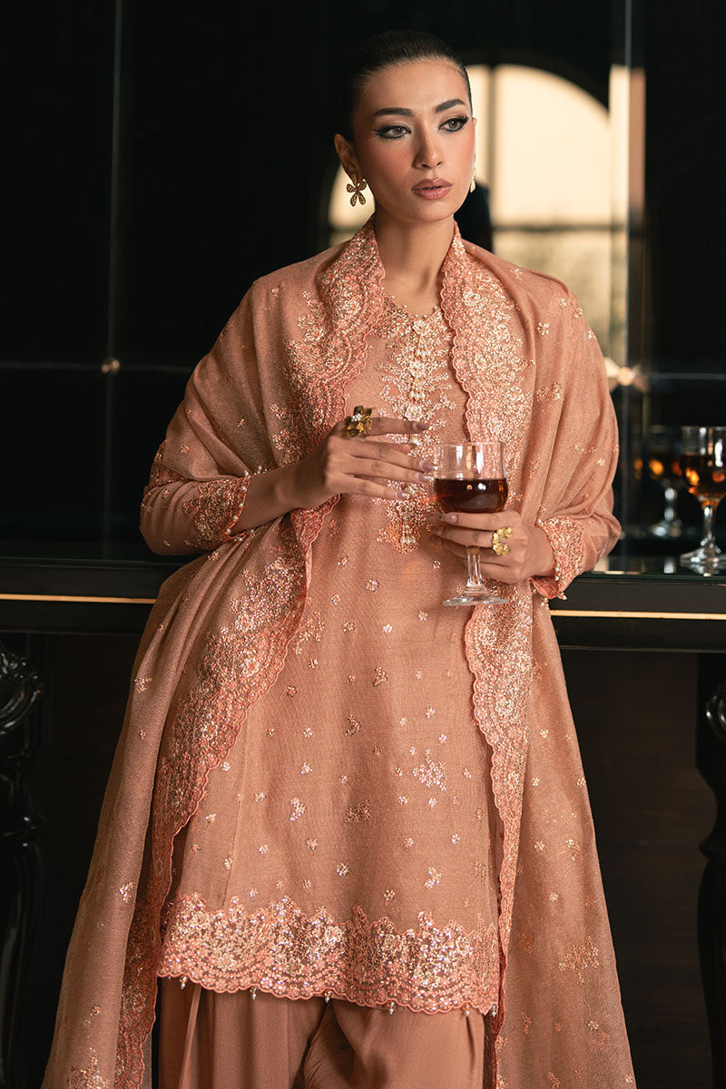 Cross Stitch - RUSTIC DEW - Chiffon - 4 Piece - Unstitched