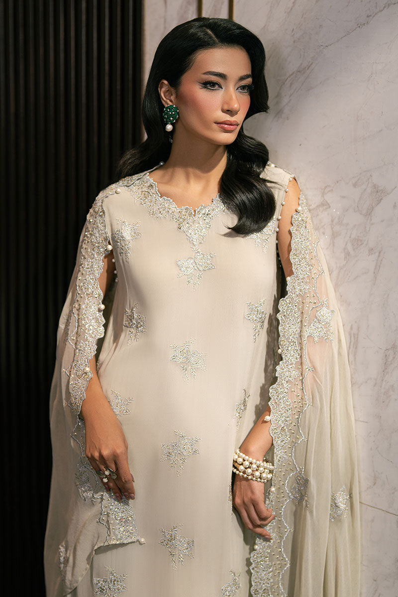 Cross Stitch - PISTACHIO FERN - Chiffon - 4 Piece - Unstitched