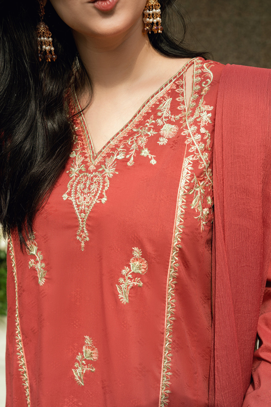 Omal by Komal - Mehrmah - gold maysuri - 3 Piece