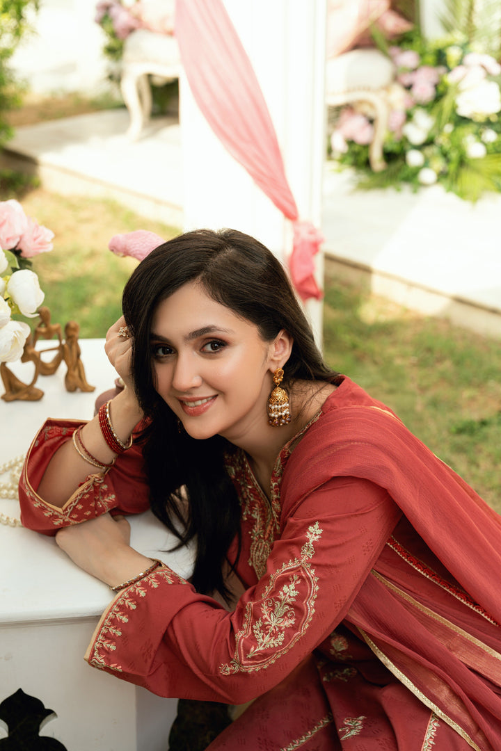 Omal by Komal - Mehrmah - gold maysuri - 3 Piece