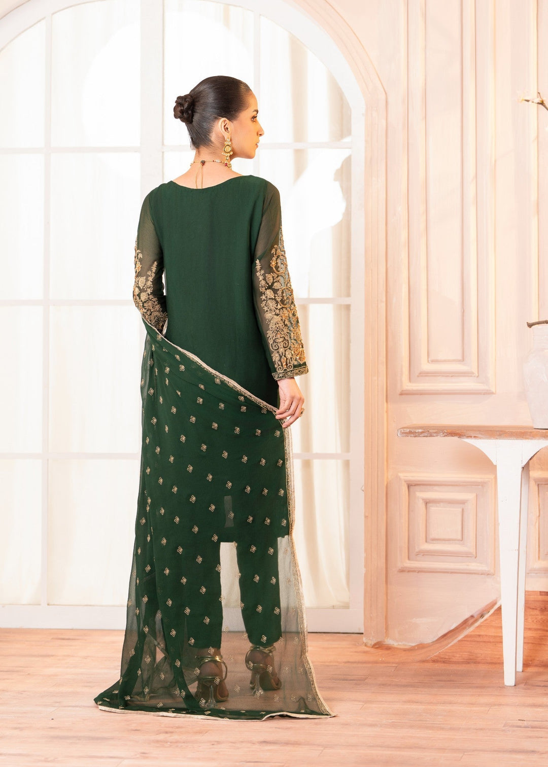Laleen Zerena 3 Piece Suit Green