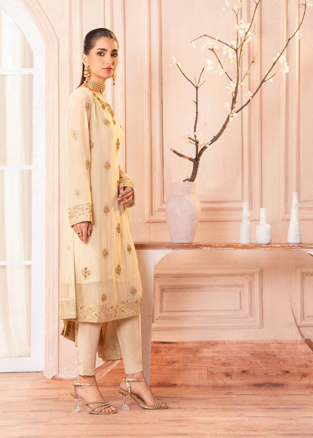 Laleen Soraya 3 Piece Suit Cream