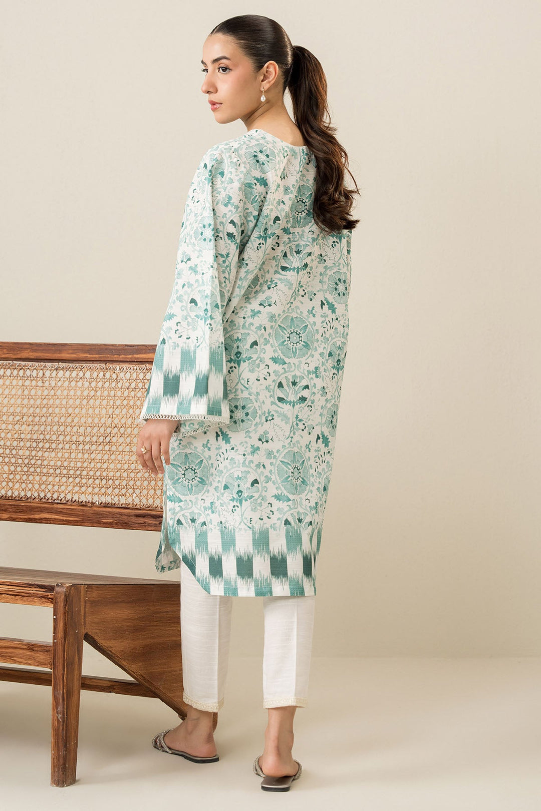 Cross Stitch - Mint Cold - 2 Piece -  Khaddar Printed Suit - Unstitch