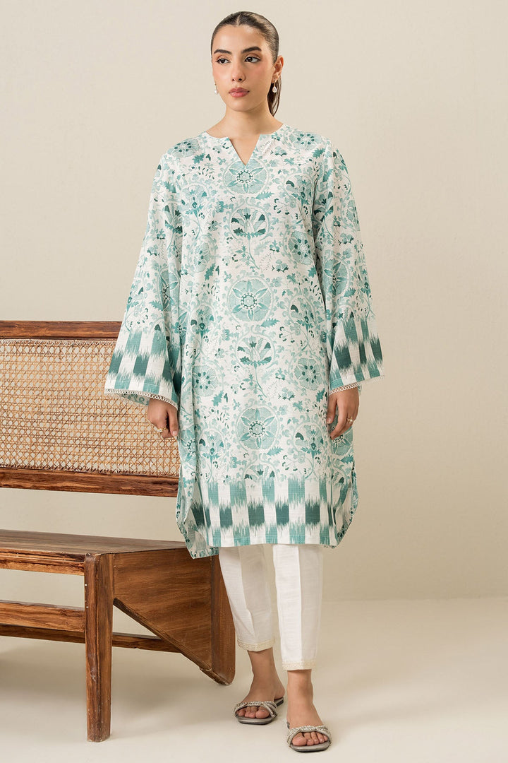Cross Stitch - Mint Cold - 2 Piece -  Khaddar Printed Suit - Unstitch