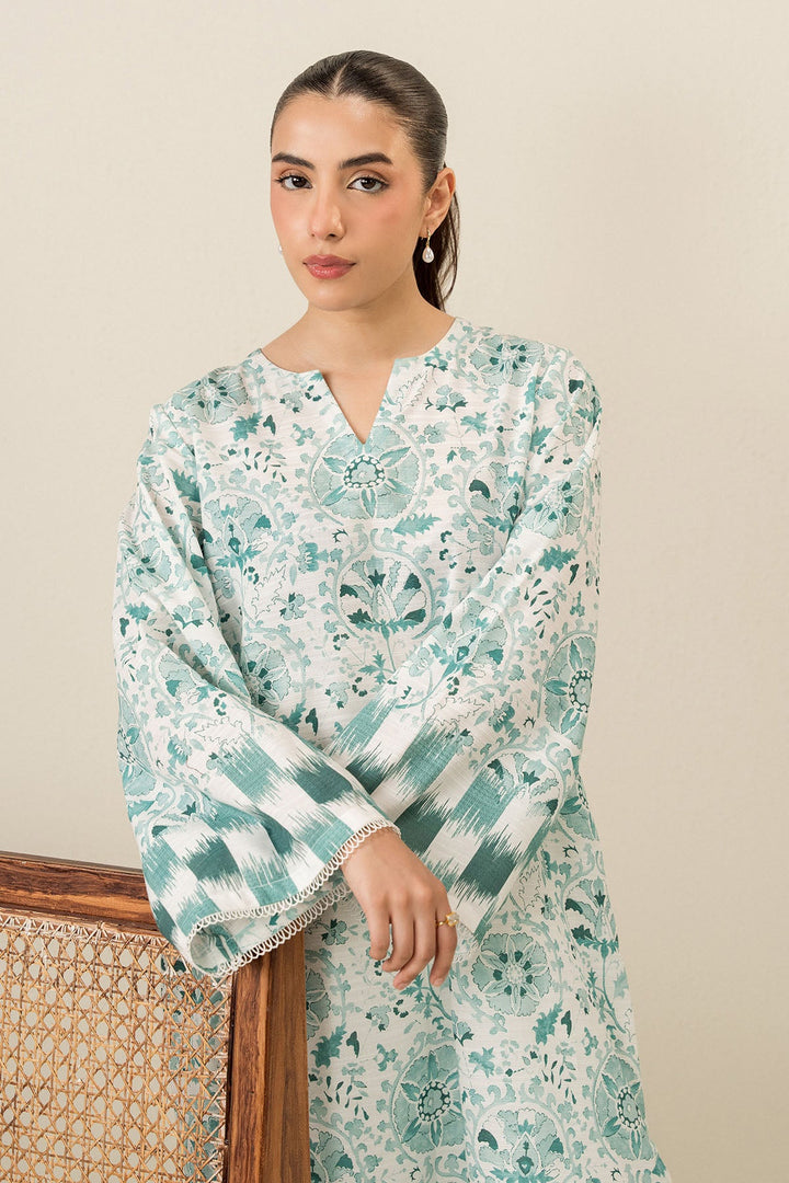 Cross Stitch - Mint Cold - 2 Piece -  Khaddar Printed Suit - Unstitch