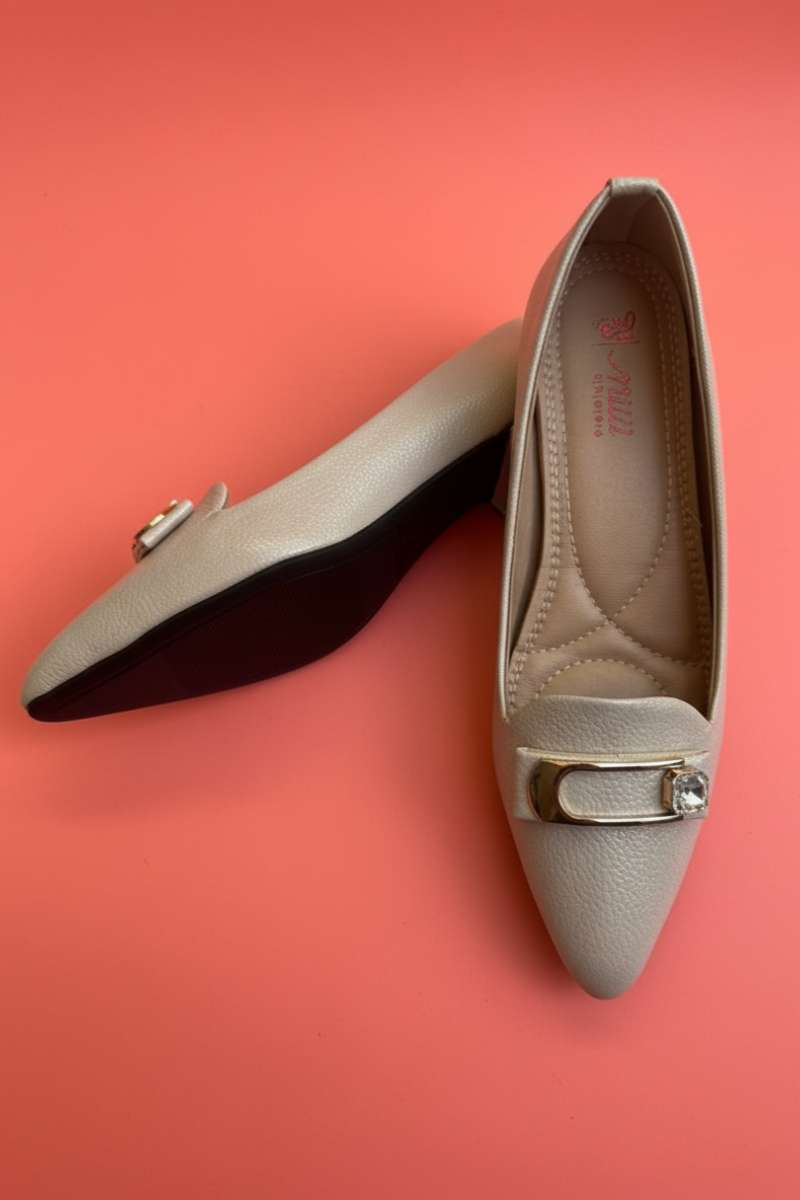 Milli Shoes - Pointed Dress Pumps For Women - Peach