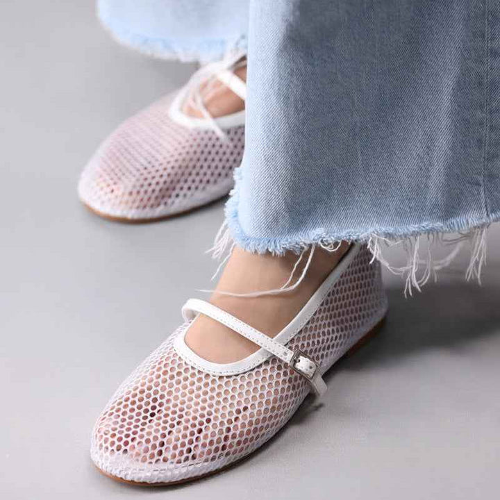 JootiShooti - Snow Breeze Mesh Mary Jane For Women