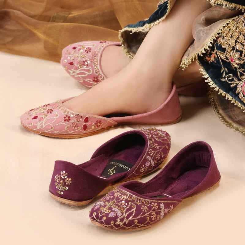 JootiShooti - Birdie Beat (Pink) Khussa For Women