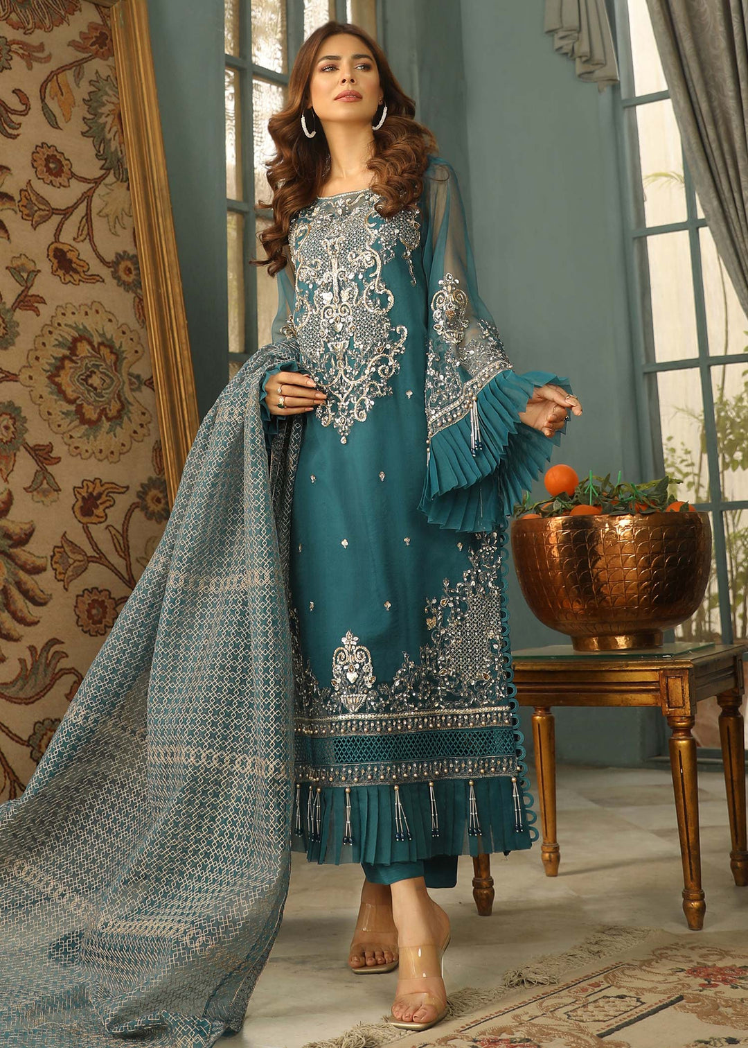 Laleen KHALISH 3 Piece Suit Teal