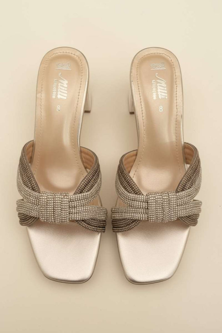 Milli Shoes - Fancy Slides - Silver
