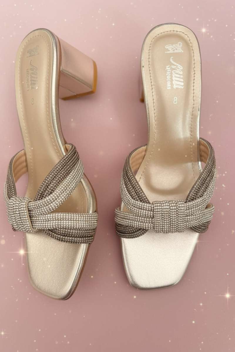 Milli Shoes - Fancy Slides - Silver