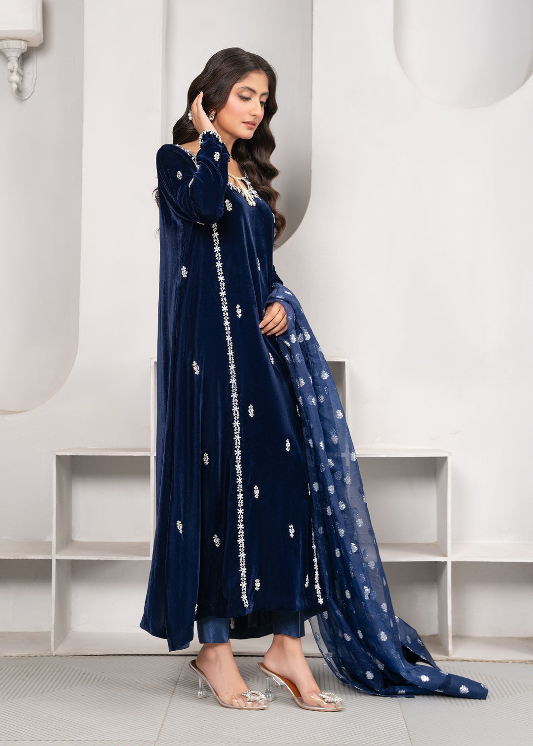 Laleen Sagar 3 Piece Suit Blue
