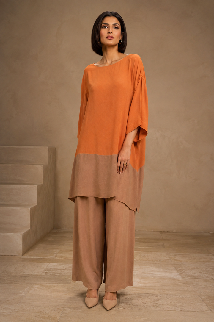 Gulabo Desert Chic Co-ord set Rust / Brown 2 Piece