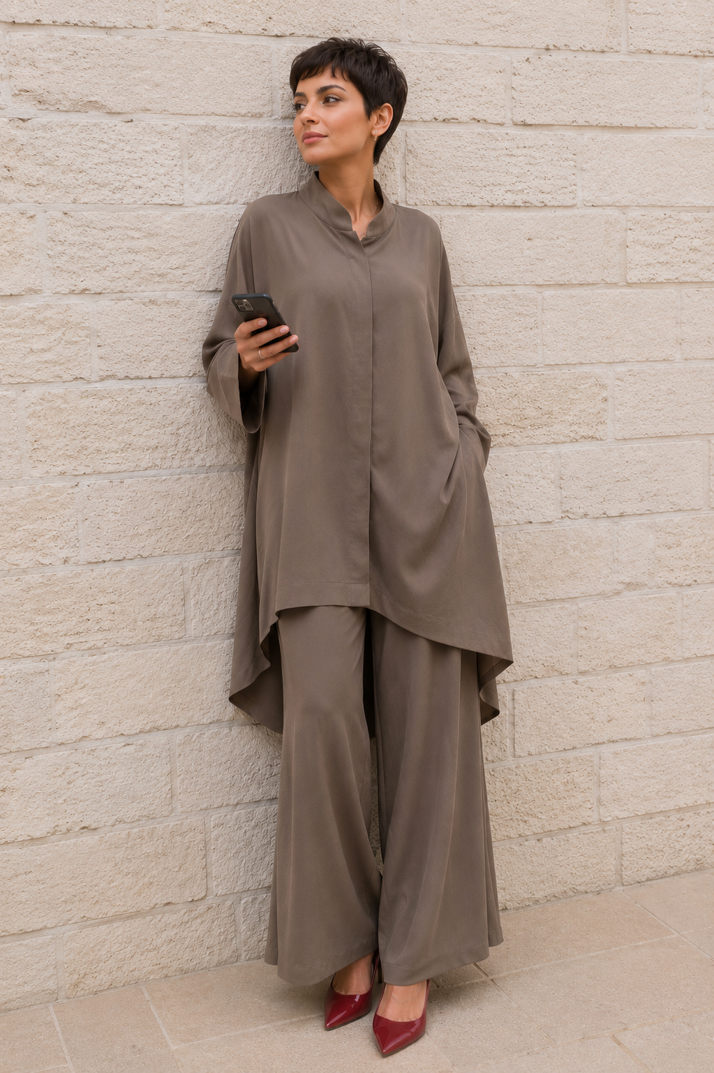 Gulabo The Sienna Co-ord set Brown 2 Piece