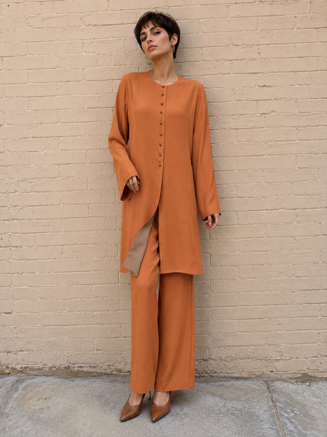 Gulabo THE NARA Co-ord set Rust 2 Piece