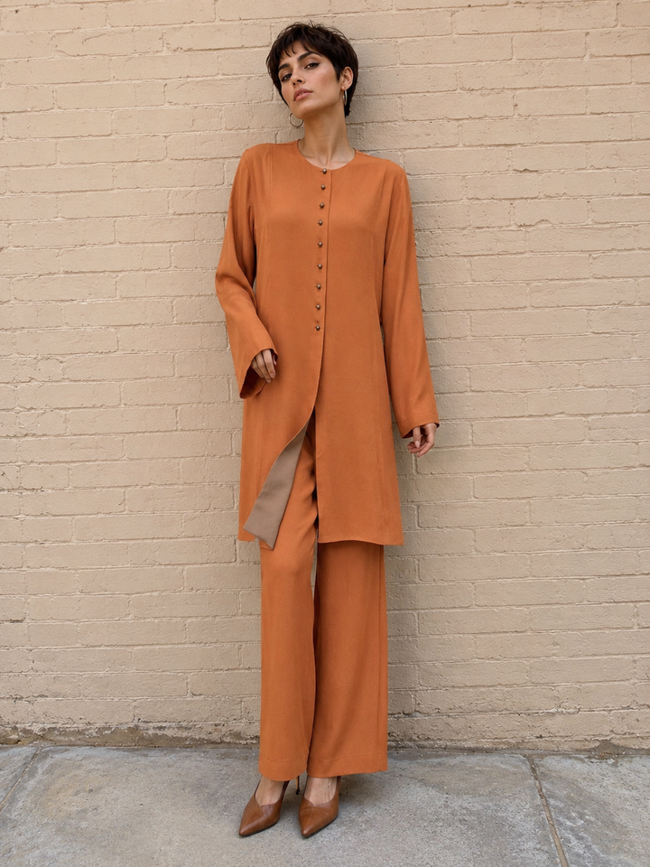 Gulabo THE NARA Co-ord set Rust 2 Piece