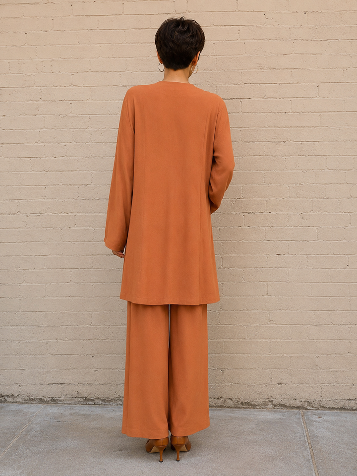 Gulabo THE NARA Co-ord set Rust 2 Piece