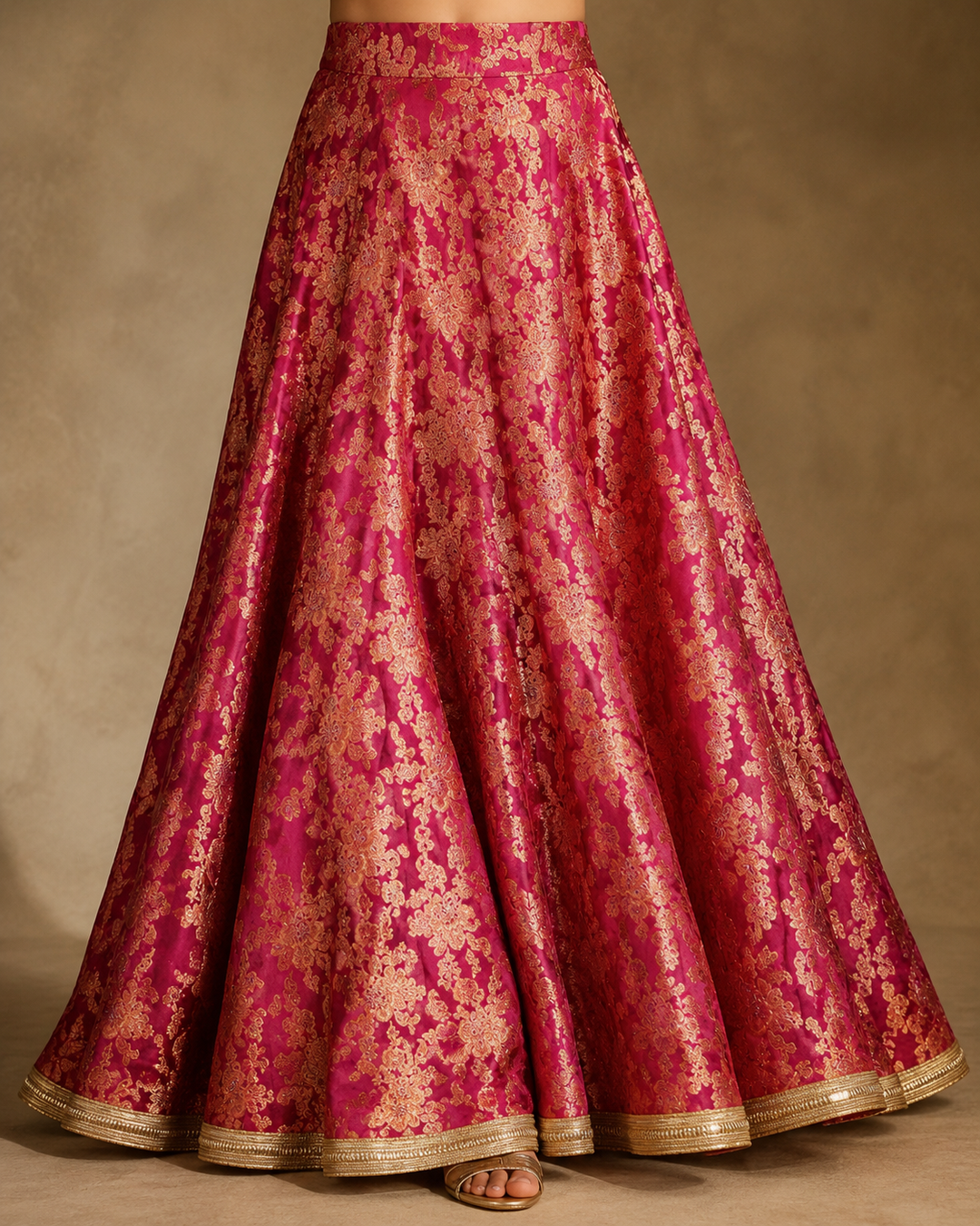 Gulabo Raqs Lehnga Fuscia 1 Piece