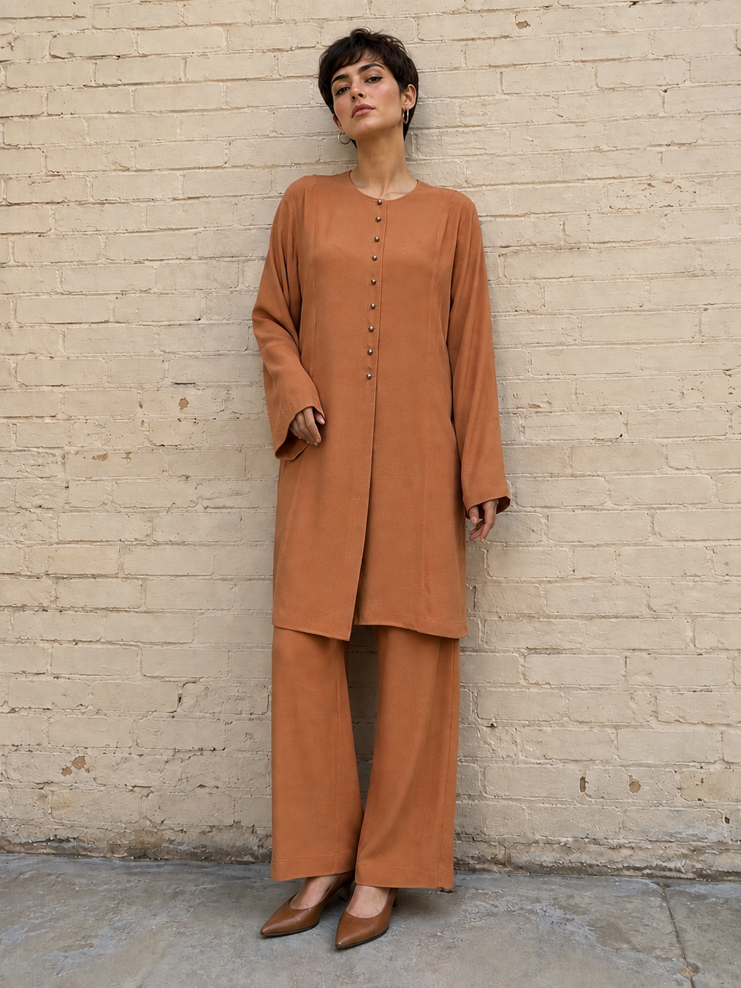 Gulabo THE NARA Co-ord set Rust 2 Piece