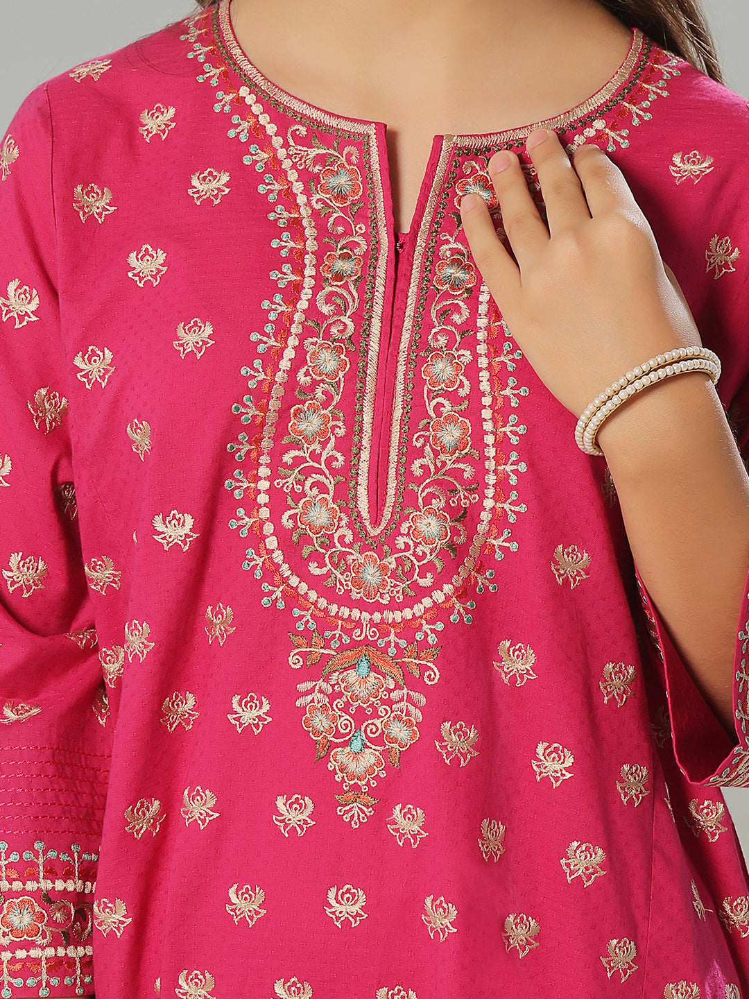 Oaks - Embroidered Pret Shirt Trouser Dobby Aatishi  - 2 Piece