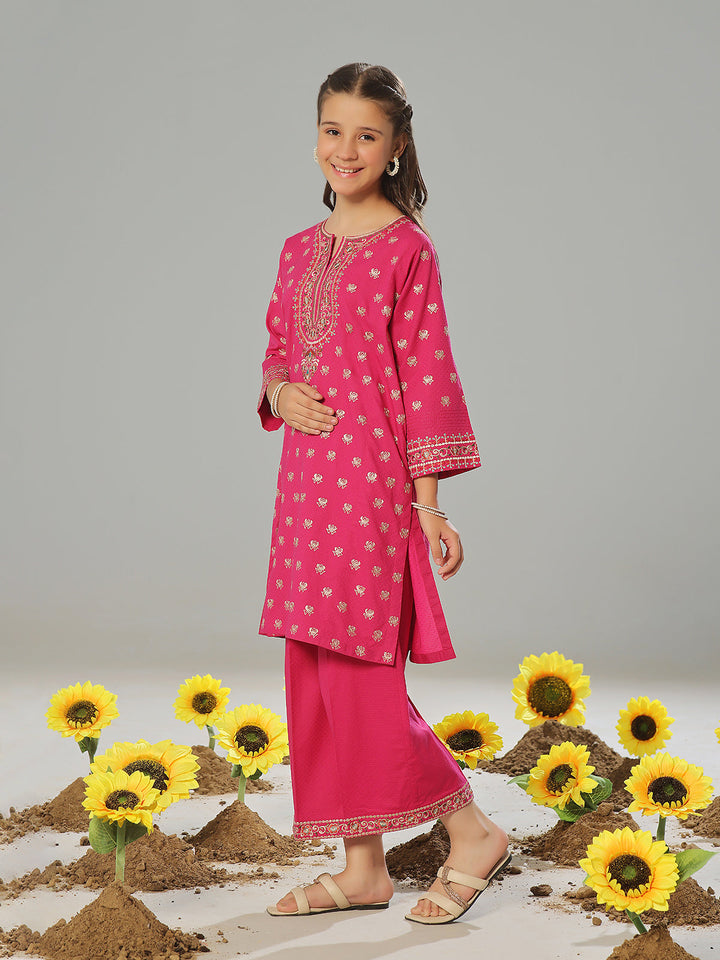 Oaks - Embroidered Pret Shirt Trouser Dobby Aatishi  - 2 Piece