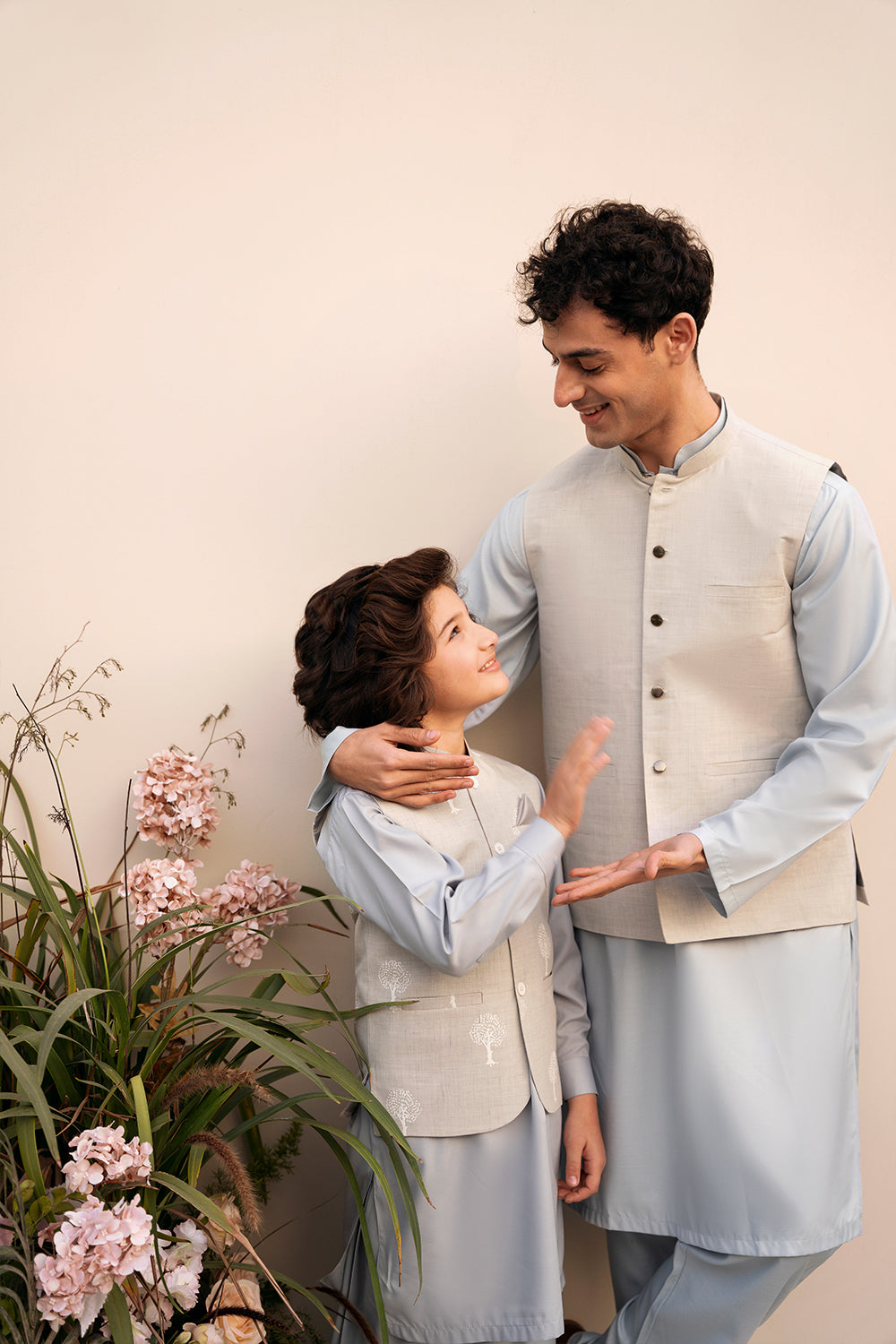 Hummingbirds - Tree of Life Block Print Waistcoat For Boy