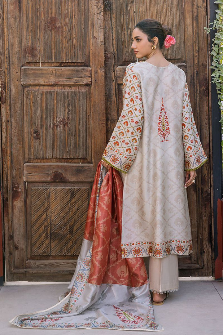 Deepak Perwani - KUD03 - Pure Silk - 3 Piece